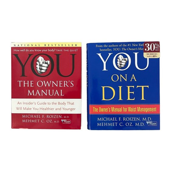 YOU: The Owner's Manual and YOU On A Diet by Michael F. Roizen Hardcover - Picture 1 of 2